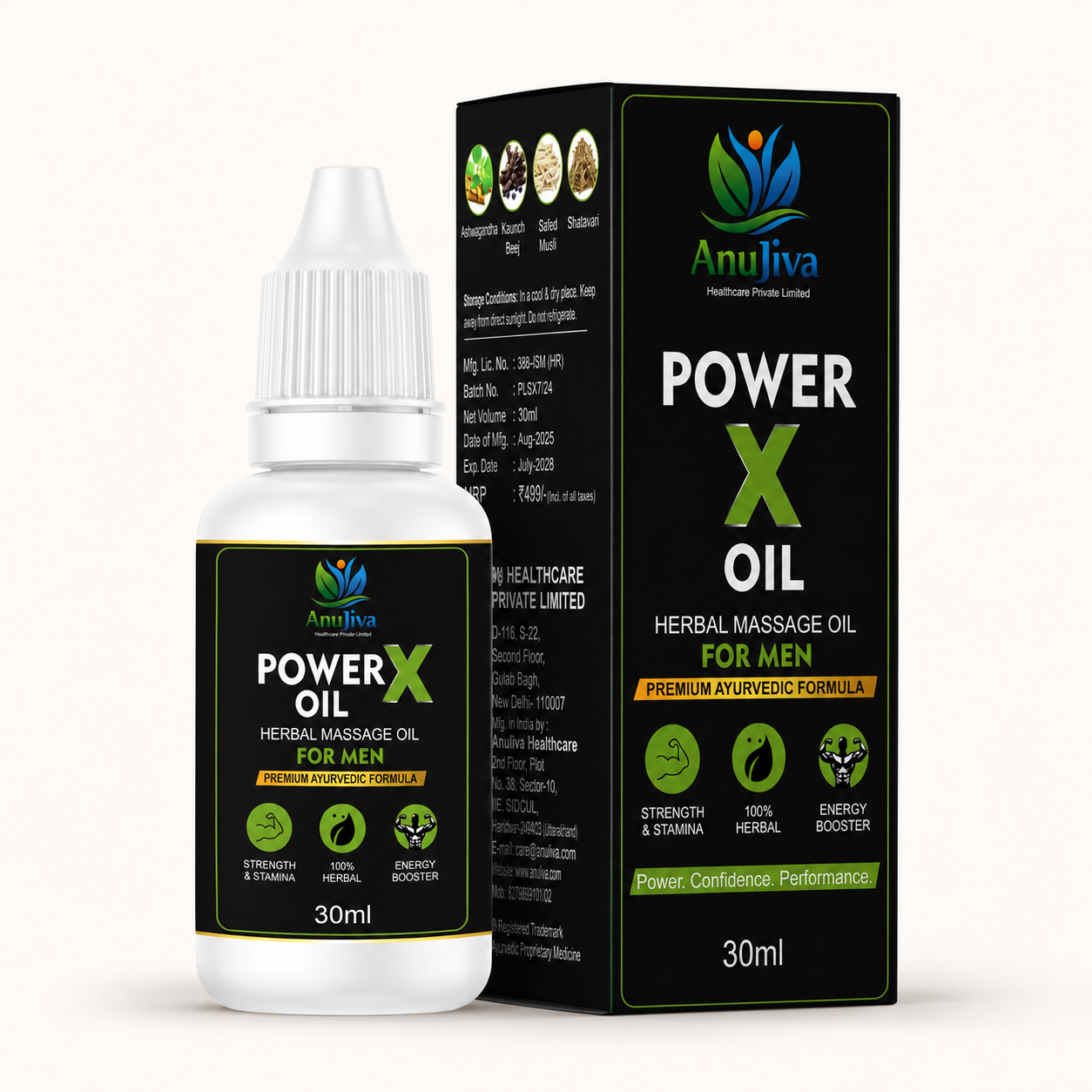 AnuJiva Power X Oil (30ml)